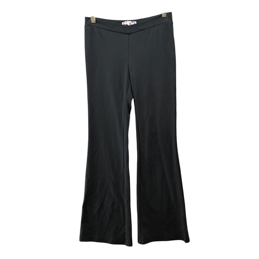 Urban Outfitters Flare Yoga Pants Womens 4 Black Low Rise‎ V-Waist Crossover
